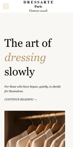 Anteprima del sito Dressarte Paris, media di Stati Uniti per articoli sponsorizzati