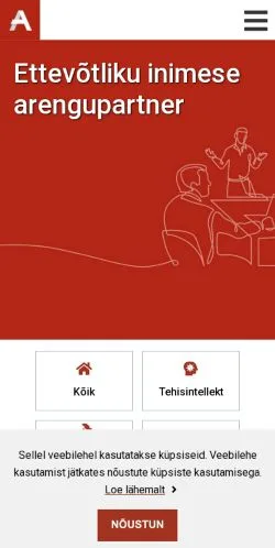 Anteprima del sito Äripäeva Akadeemia, media di Estonia per articoli sponsorizzati