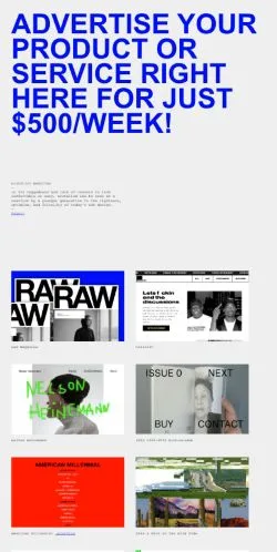 Anteprima del sito Brutalist Websites, media di Stati Uniti per articoli sponsorizzati