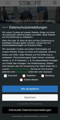 Aperçu du site STRIKEFIT, média de Allemagne pour articles sponsorisés