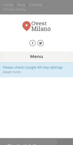スポンサード記事向けのイタリアメディア、Ovest Milanoのサイトプレビュー