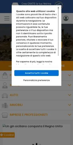 Anteprima del sito Guida Sicilia, media di Italia per articoli sponsorizzati