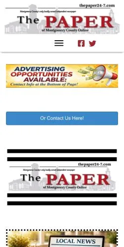 Anteprima del sito The Paper of Montgomery County, media di Stati Uniti per articoli sponsorizzati