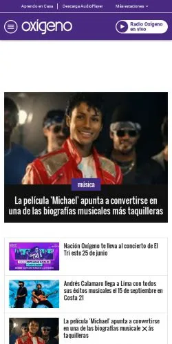 Anteprima del sito Radio Oxígeno, media di Spagna per articoli sponsorizzati