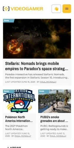 Preview of the VideoGamer website, a media outlet in United States for sponsored articles