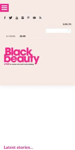스폰서 기사용 영국 매체 Black Beauty & Hair 사이트 미리보기