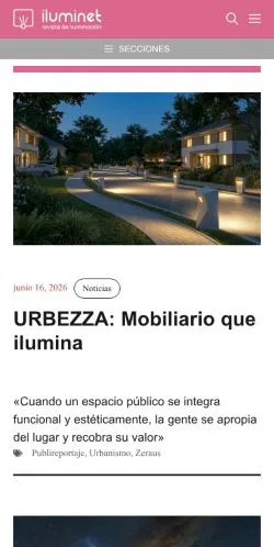 Vorschau der Website Iluminet, Medium aus Spanien für gesponserte Artikel