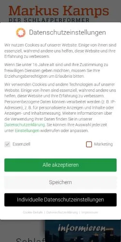 Anteprima del sito Markus Kamps, media di Germania per articoli sponsorizzati