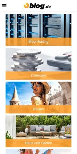 Aperçu du site Blog Erstellen, média de Allemagne pour articles sponsorisés