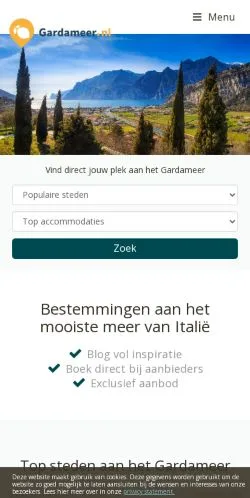Anteprima del sito Gardameer, media di Paesi Bassi per articoli sponsorizzati