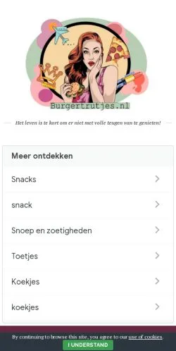 Anteprima del sito Burgertrutjes, media di Paesi Bassi per articoli sponsorizzati