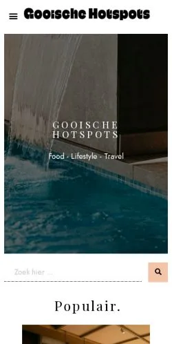 Anteprima del sito Gooische Hotspots, media di Paesi Bassi per articoli sponsorizzati
