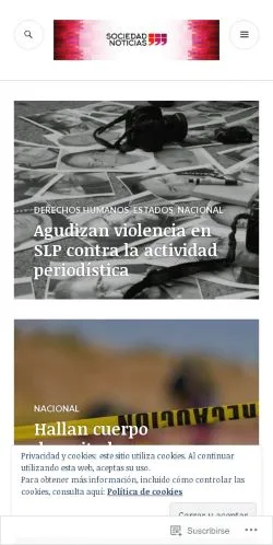 Anteprima del sito Sociedad Noticias, media di Spagna per articoli sponsorizzati