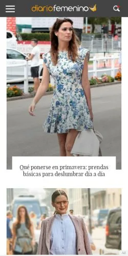 스폰서 기사용 스페인 매체 Diario Femenino 사이트 미리보기