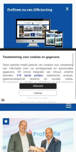 Anteprima del sito Luchtvaartnieuws, media di Paesi Bassi per articoli sponsorizzati