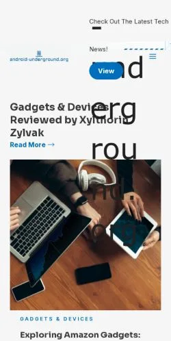 Forhåndsvisning av nettstedet Android Underground, medium fra USA for sponsede artikler