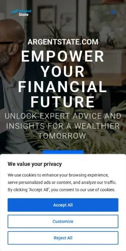 Vorschau der Website Argentstate, Medium aus Vereinigte Staaten für gesponserte Artikel