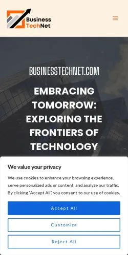 スポンサード記事向けのアメリカ合衆国メディア、Businesstechnetのサイトプレビュー