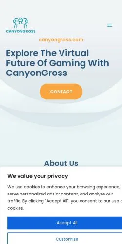 スポンサード記事向けのアメリカ合衆国メディア、Canyongrossのサイトプレビュー
