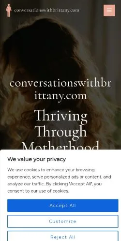 Podgląd witryny Conversations With Brittany, medium z kraju Stany Zjednoczone do artykułów sponsorowanych