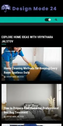 Preview of the Designmode 24 website, a media outlet in United States for sponsored articles