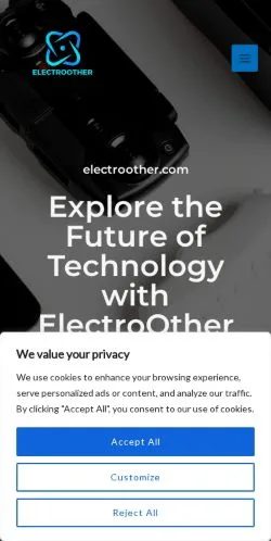 Sponsorlu makaleler için Amerika Birleşik Devletleri medyası Electroother sitesinin önizlemesi