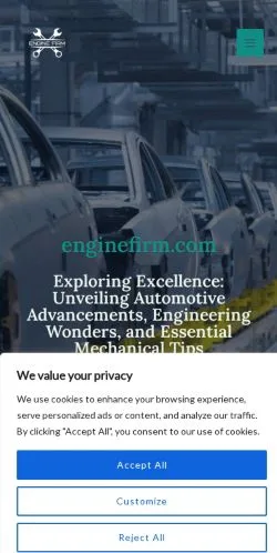 Pré-visualização do site Enginefirm, meio de Estados Unidos para artigos patrocinados