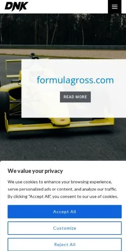 Voorbeeld van de site Formulagross, medium uit Verenigde Staten voor gesponsorde artikelen
