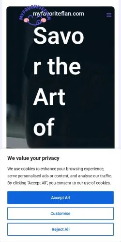 Anteprima del sito Myfavoriteflan, media di Stati Uniti per articoli sponsorizzati