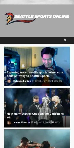 Podgląd witryny Seattle Sports Online, medium z kraju Stany Zjednoczone do artykułów sponsorowanych