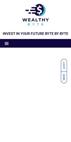 Preview of the Wealthybyte website, a media outlet in United States for sponsored articles