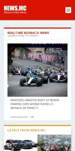 Vista previa del sitio Monaco News, medio de Estados Unidos para artículos patrocinados