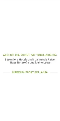 Voorbeeld van de site Trips4Kids, medium uit Duitsland voor gesponsorde artikelen