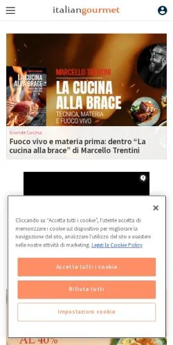 Anteprima del sito Italian Gourmet, media di Italia per articoli sponsorizzati