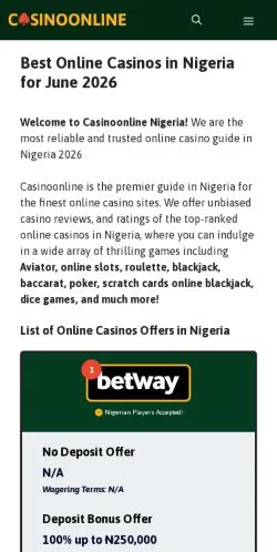 스폰서 기사용 미국 매체 Casino Online Nigeria 사이트 미리보기