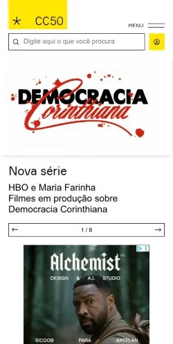Vista previa del sitio Clube de Criação, medio de Brasil para artículos patrocinados