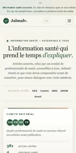 Anteprima del sito Jalmalv, media di Francia per articoli sponsorizzati