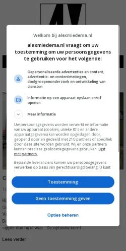 Anteprima del sito Alex Miedema Journalist, media di Paesi Bassi per articoli sponsorizzati