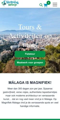 Podgląd witryny Magnifiek Malaga, medium z kraju Holandia do artykułów sponsorowanych