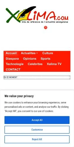 Anteprima del sito Xalima, media di Stati Uniti per articoli sponsorizzati