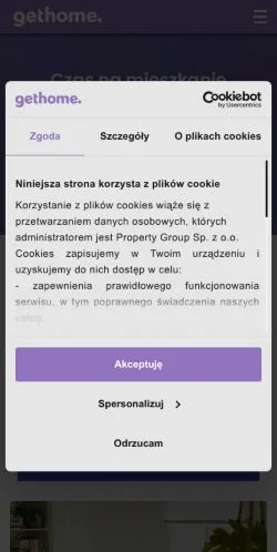Podgląd witryny Gethome, medium z kraju Polska do artykułów sponsorowanych