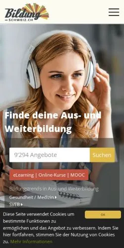 Anteprima del sito Bildung Schweiz, media di Svizzera per articoli sponsorizzati