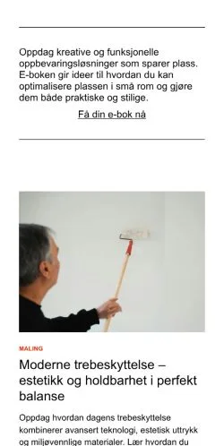 스폰서 기사용 노르웨이 매체 huseieren.com 사이트 미리보기