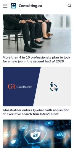 Vorschau der Website Consulting, Medium aus Kanada für gesponserte Artikel