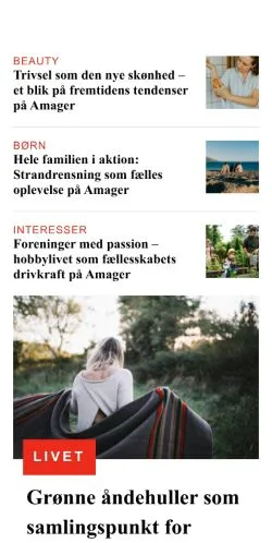 Vorschau der Website amagerupdate.dk, Medium aus Dänemark für gesponserte Artikel