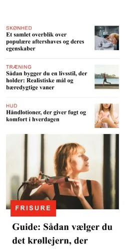 Anteprima del sito beautytalk.dk, media di Danimarca per articoli sponsorizzati