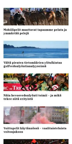 Anteprima del sito betnyt.fi, media di Finlandia per articoli sponsorizzati