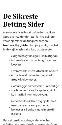 Podgląd witryny bettinginsider.dk, medium z kraju Dania do artykułów sponsorowanych