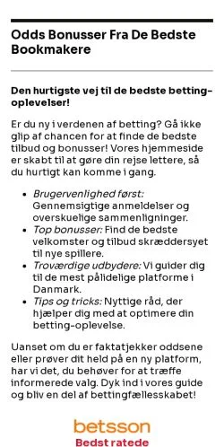 Anteprima del sito bettingnews.dk, media di Danimarca per articoli sponsorizzati