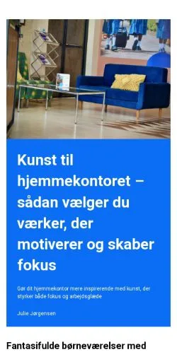 Anteprima del sito boligudtryk.dk, media di Danimarca per articoli sponsorizzati